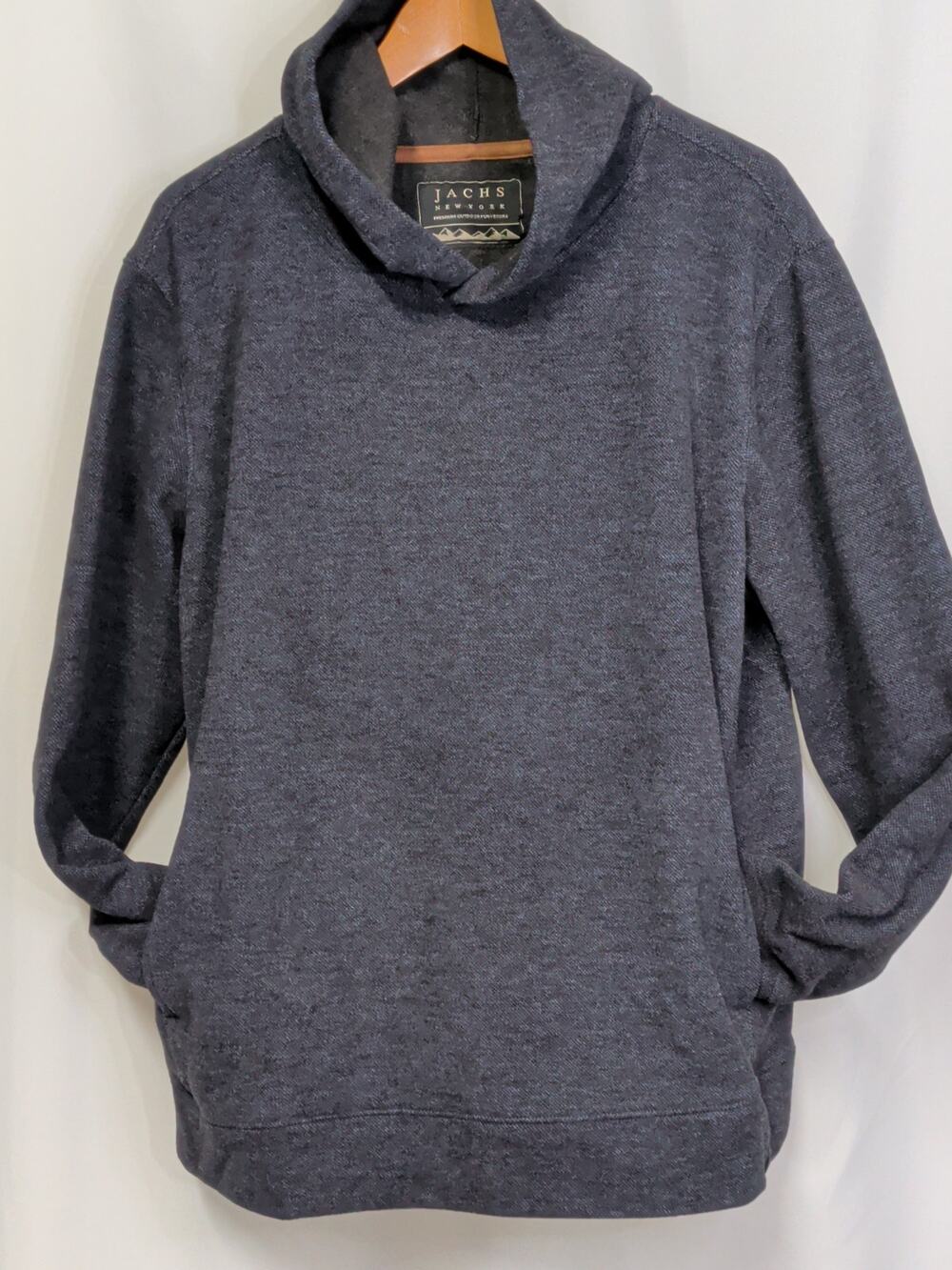 Jachs New York Blue & black pullover hoodie size large